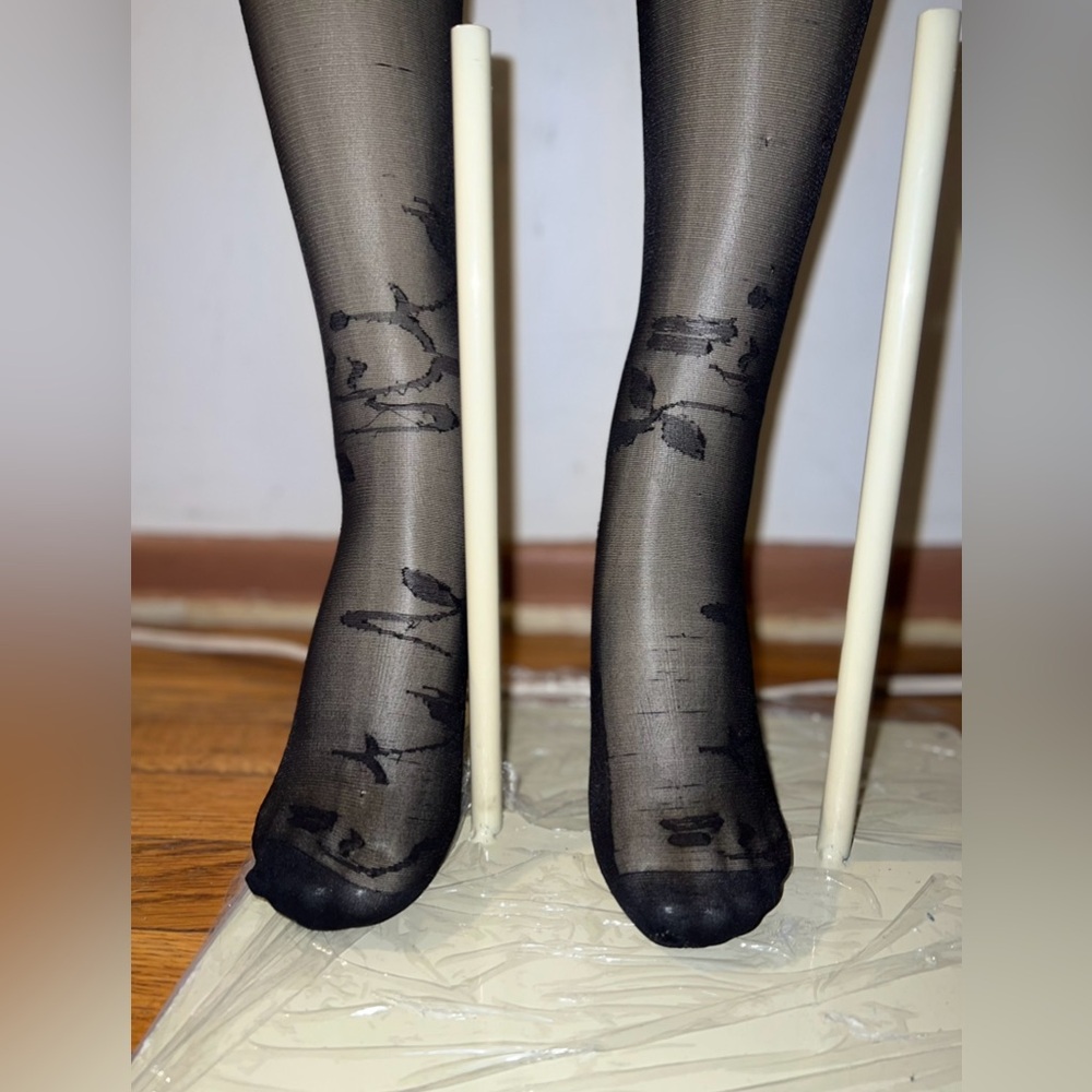 Cute Sheer Black Socks